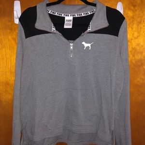 PINK quarter zip pullover